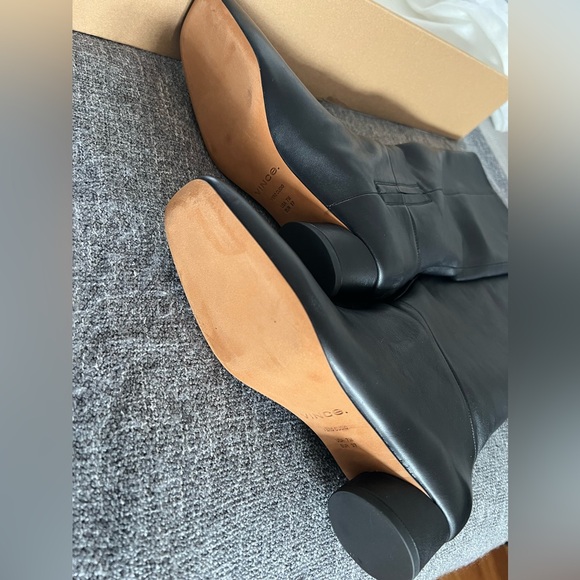 Vince - Ramona Leather Knee Boots - Picture 7 of 9